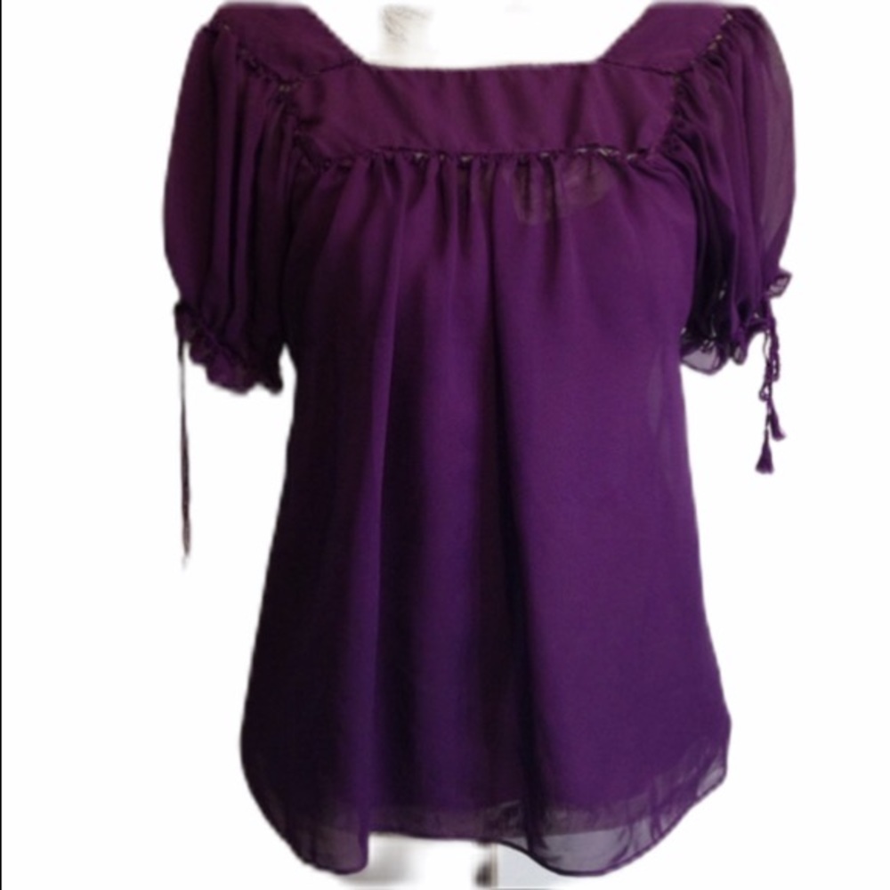*ice purple 2 PC sheer top 4